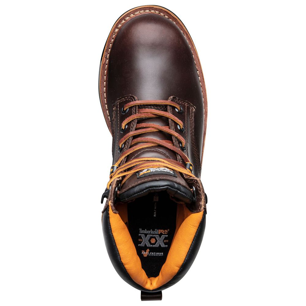 Bocanci De Muncă Timberland Barbati Maro - Pro® 20Th Anniversary Pit Boss Soft Toe - Romania - SGBOM